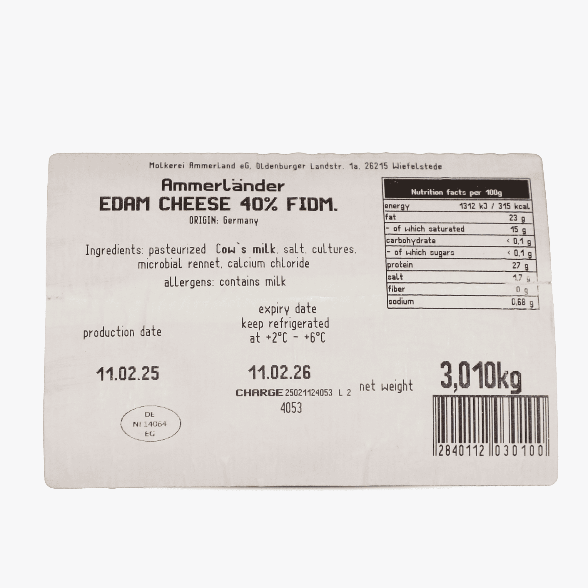 Edamer Cheese